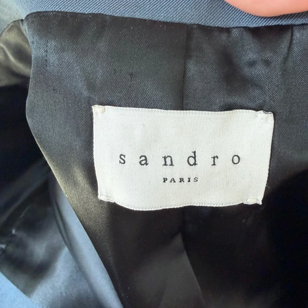 Sandro Men's Slim Fit Wool Blazer Side 48